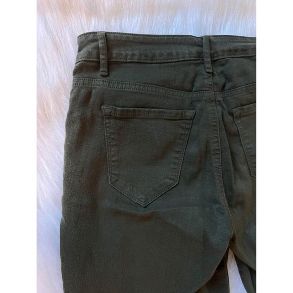 Olive Green Womens Jeans Size 8 - Picture 6 of 7